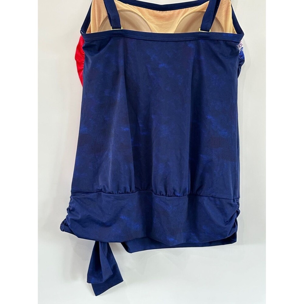 Kim Gravel X Swimsuits For All Bandeau Blouson Tankini 2pc Set NWOT Size 10 - Picture 9 of 13